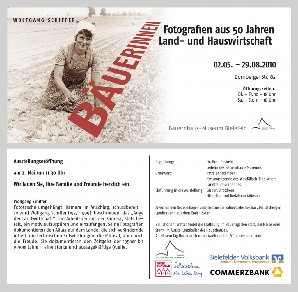 Ausstellungseinladung Bäuerinnen