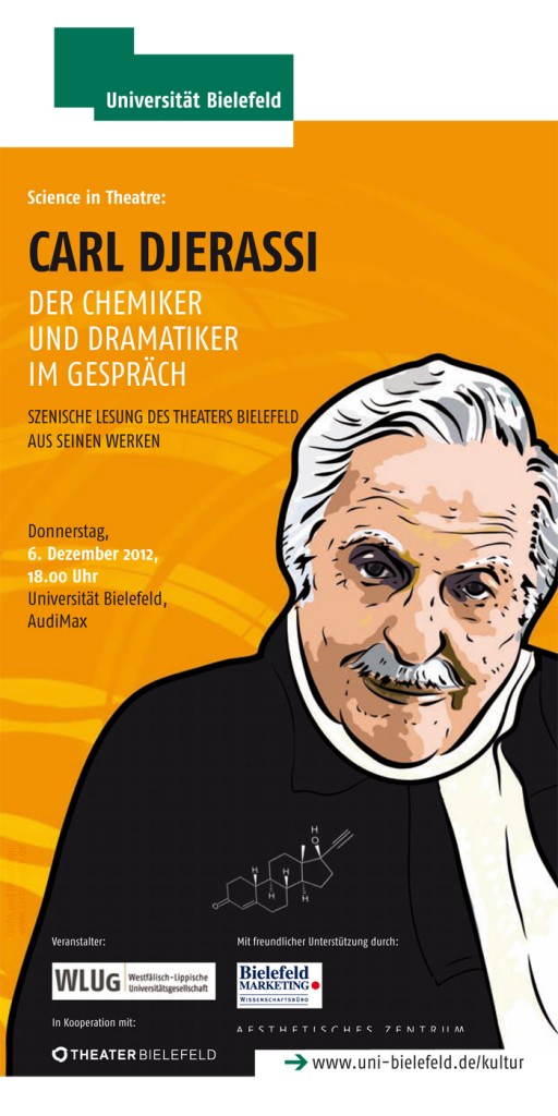 Flyer Carl Djerassi_Science in Theatre 2012.indd